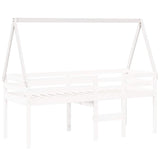 Kids' Bed Roof White 199x80.5x88 cm Solid Wood Pine 846956