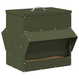 Chicken Feeder Olive Green 40.5 x 45 x 41 cm Cold-Rolled Steel 874667
