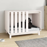 Dog House White 90x60x67 cm Solid Wood Pine 822487