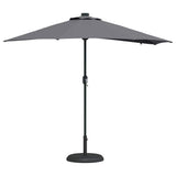 Garden Parasol Anthracite 294 x 150 x 223 cm 42003261