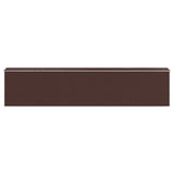 Garden Shed Dark Brown 192x938x223 cm Galvanised Steel 3147469