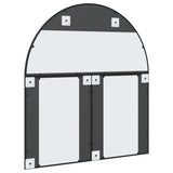 Wall Mirror Black 100x110 cm Arch Iron 3200612