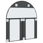 Wall Mirror Black 100x110 cm Arch Iron 3200612