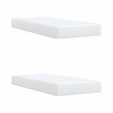 Box Spring Bed with Mattress White 200x200 cm Faux Leather 3290737