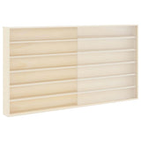Wall Display Case with Shelf Beige 100 x 8.5 x 54 cm Plywood 42015630
