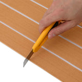 Boat Mat Striped Brown with White 240 x 90 x 0.5 cm EVA 42008463
