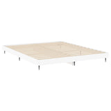 Bed Frame without Mattress White 150x200 cm King Size Engineered Wood 832237