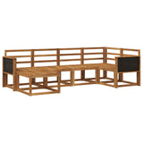 Outdoor Sofa Set 6 pcs Natural Solid Acacia Wood 3385340