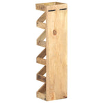 ZNTS Wine Rack for 5 Bottles Solid Mango Wood 321627