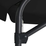 Garden Parasol with Steel Pole 300 cm Black 47318