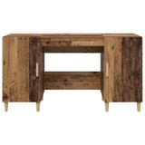 Desk with Shelf Old Wood 140 x 50 x 75 cm Engineered Wood 886234