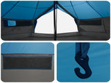 Tipi Tent with Roof Blue 700 x 700 x 395 cm Polyester and Steel 42028712