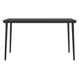 Garden Dining Set Black 3099421