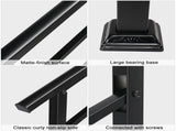 Handrails for Outdoor Steps, Wrought Iron Handrail Fits 1 or 3 Steps, Transitional Handrail with 50985893
