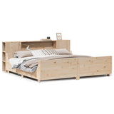 Bed Frame without Mattress 180x200 cm Super King Solid Wood Pine 3323758