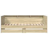 Daybed Sonoma Oak Engineered Wood 90 x 200 cm 3280848