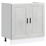 Sink Base Cabinet with Storage Porto 2 pcs Grey Engineered wood 3315025