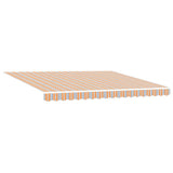 Retractable Awning Manual Multicolour Stripe 400x300 cm Fabric 3330573