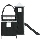Kids'Loft Bed Frame Black 90 x 190 cm Metal 42020873