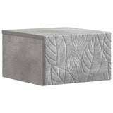 Wall-Mounted Bedside Cabinet 2 pcs Concrete Grey 898792