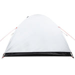 ZNTS Camping Tent Dome 4-Person White Blackout Fabric Waterproof 94338