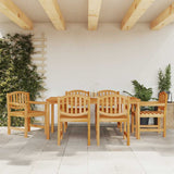 7 Piece Garden Dining Set Solid Wood Teak 3157934