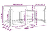 Bunk Bed for Kids Old Wood 90 x 190 cm Engineered Wood 3410537