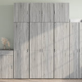 Highboard Grey Sonoma 80x42,5x249 cm Engineered Wood 3281369