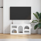 TV Cabinet White 80 x 35 x 40 cm Engineered Wood 891274