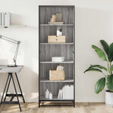 Bookcase Grey Sonoma 60x35x170.5 cm Engineered Wood 3300853