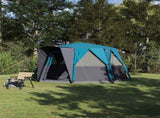Cabin Tent 6-Person with Roof Blue 425 x 396 x 222 cm 42004024