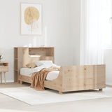 Bed Frame without Mattress 100x200 cm Solid Wood Pine 3323665
