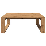 ZNTS Coffee Table Artisan Oak 100x100x35 cm Engineered Wood 856691