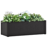 ZNTS Garden Raised Bed with Self Watering System Anthracite 100x43x33 cm 313961