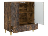 Sideboard Smoked Oak 66 x 34.5 x 95 cm Engineered Wood 895130