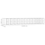 Outdoor Dog Kennel Galvanised Steel 29,04 m 3082292