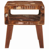 End Table with Shelf Brown 40 x 32 x 46 cm Solid Reclaim Wood 4104552