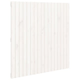 Wall Headboard White 108x3x110 cm Solid Wood Pine 824924