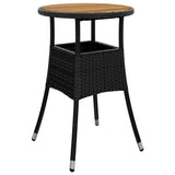 Garden Table Black 310602