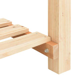 Garden Planter Beige 161.5 x 45 x 76.5 cm Solid fir wood 42006581