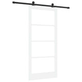 Sliding Door ORKDAL White and Black 93 x 202 cm 3332008