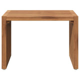 Garden Side Table Brown 50 x 32.5 x 35 cm Solid Teak Wood 42006353