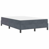 Box Spring Bed with Mattress Dark Grey 120 x 220 cm Fabric 3398786