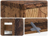 Bathroom Sink Cabinet DELFT Old Wood 82 x 41x 59 cm 897023