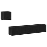 TV Cabinet Set 4 pcs Black oak 80 x 30 x 30 cm Engineered wood 3393178