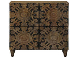 Sideboard with Storage Brown 60 x 33.5 x 75 cm Solid Mango Wood 4018358