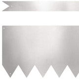 Lawn Edging 50 pcs Silver 100 x 0.05 x 20 cm Stainless Steel 3335778