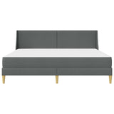 Bed Frame with Mattress Dark Grey 180 x 200 cm Fabric 3415236