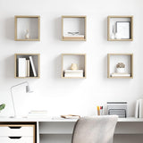 807036 Wall Cube Shelves 6 pcs Sonoma Oak 26x15x26 cm