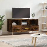 TV Cabinet Smoked Oak 102x36x50 cm Engineered Wood 829025